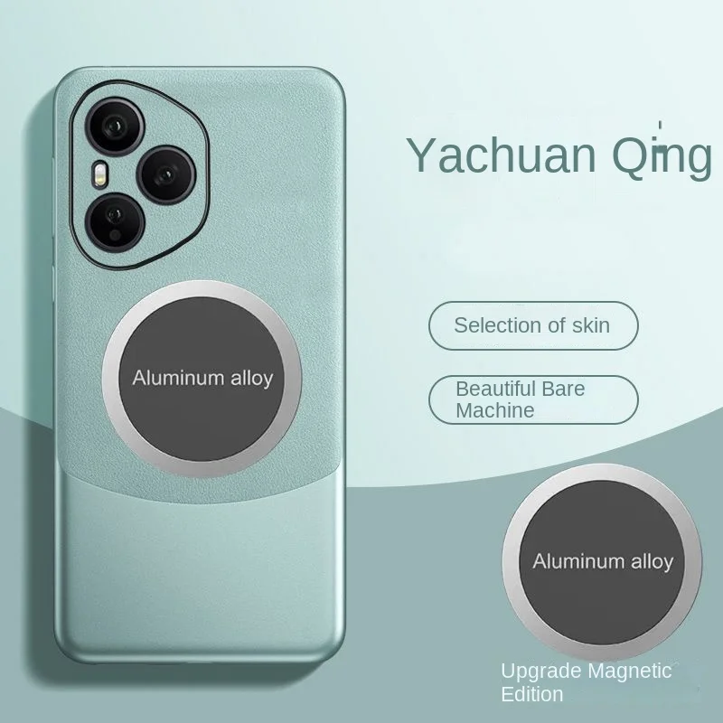 Luxury PU Leather Magnetic Protective Back Cover Case