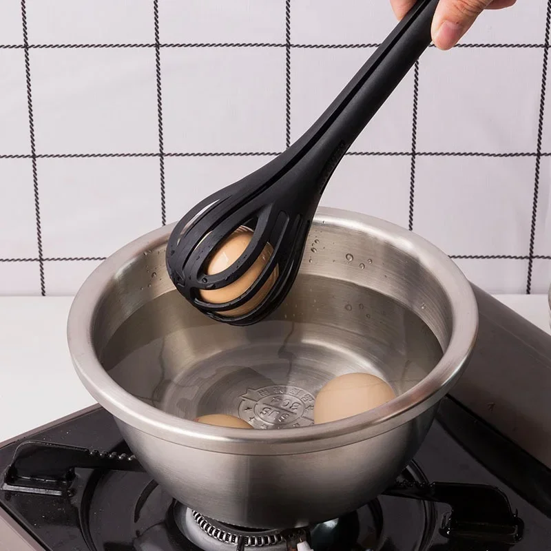 Kitchen Tools Beaters Multifunction Whisk Mixer Manual Rotary Hand Food Tongs Silicone Whisk Non-Stick Cook Tools Accessories
