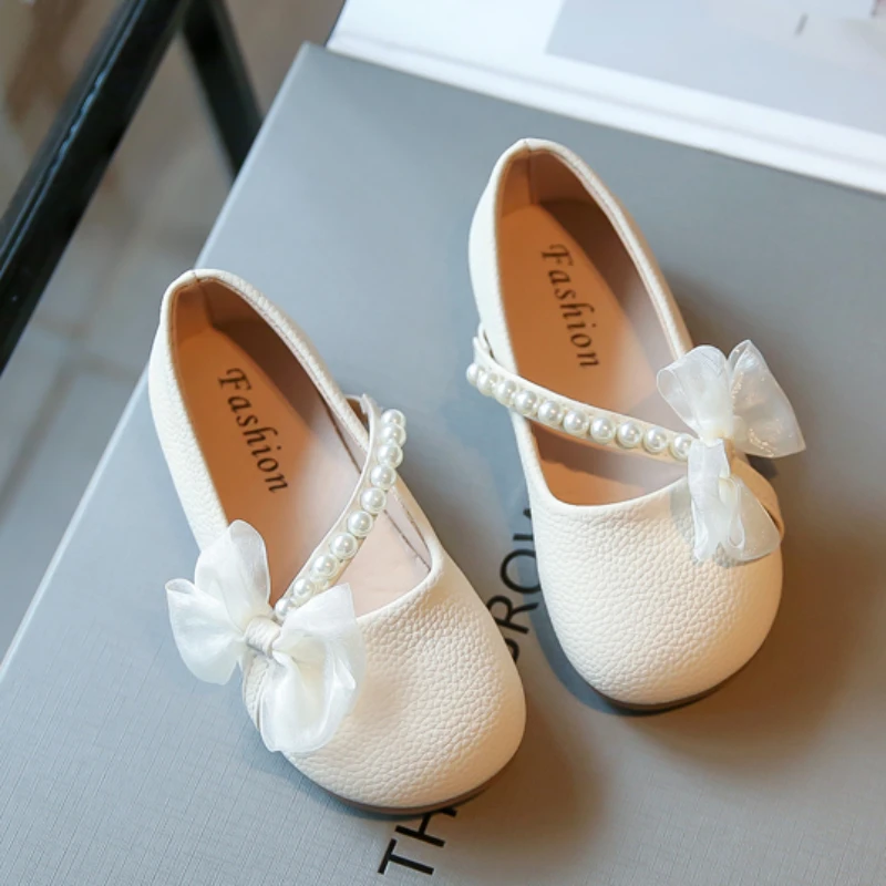 Girls Leather Mary Janes Shoes for Party Wedding