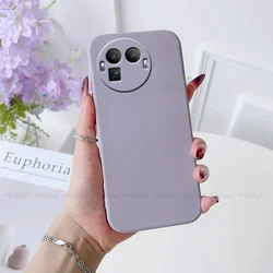 Original Liquid Silicone Shockproof TPU Soft Phone Case Cover for Realme GT8 Pro (China) (Grass Purple)