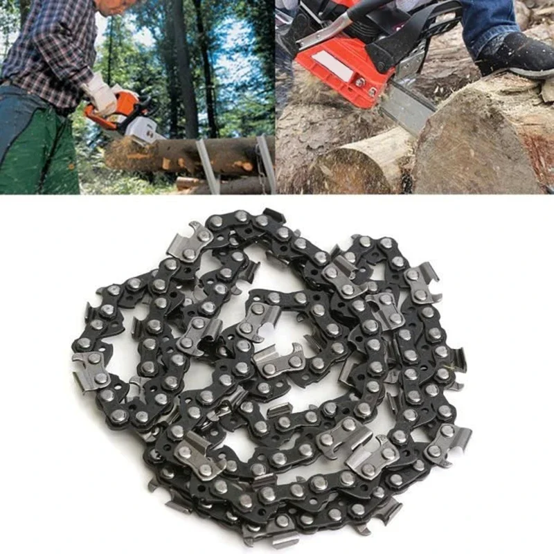 2 sztuk 18/20 Cal Metal łańcuch do piły łańcuchowej 72/76 napęd piła elektryczna akcesoria wymiana Chainsaw Saw Chain cięcie drewna części