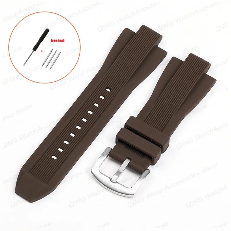 Premium Silicone Strap SoftWatch Band - Elegant Wristband Accessory in 29mmx13mm