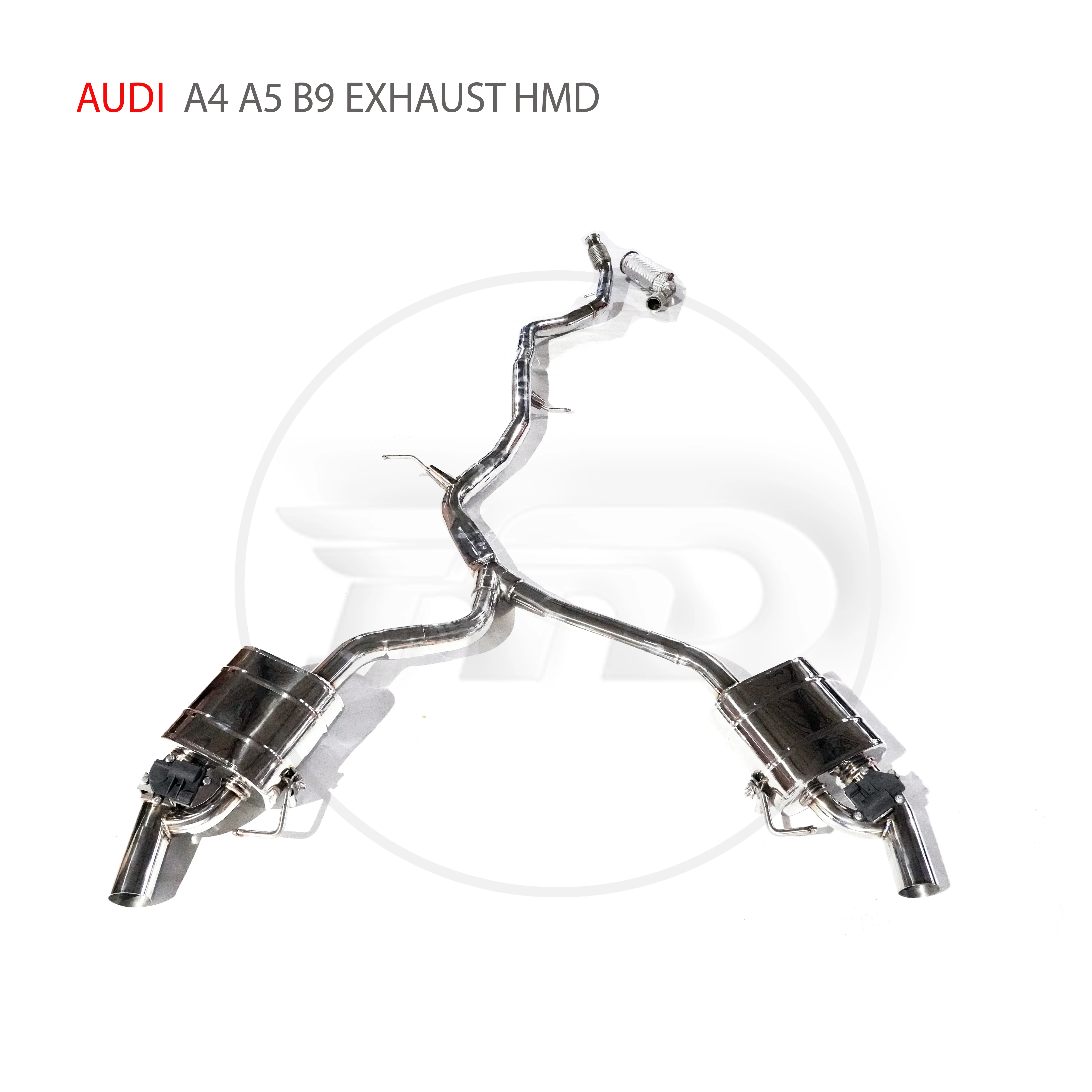 

HMD Stainless Steel Exhaust System Performance Downpipe And Catback for Audi A4 A5 B9 Auto Modification Electronic Valve