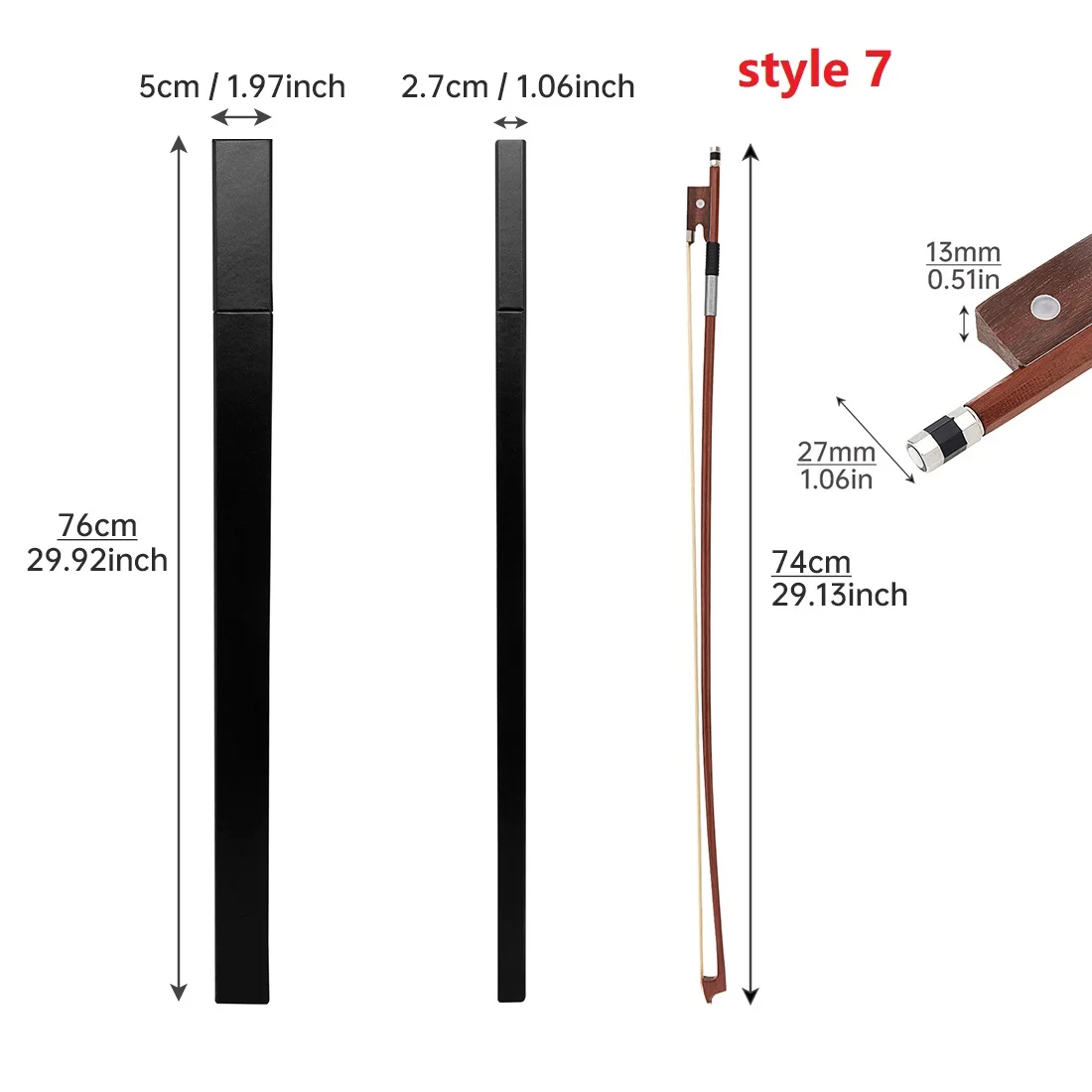 Brazilwood White Horsehair 4/4 Violin Bow Accessories Rosewood Frog Fiddle Bow Gift Violin Accessories