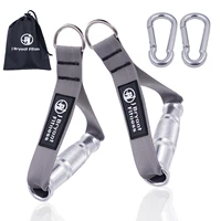 Fitness Heavy Duty Metal Gym Handles Cable Machine Attachment Resistance Band Pull Down Aluminum Alloy Grip Workout Accessories 1