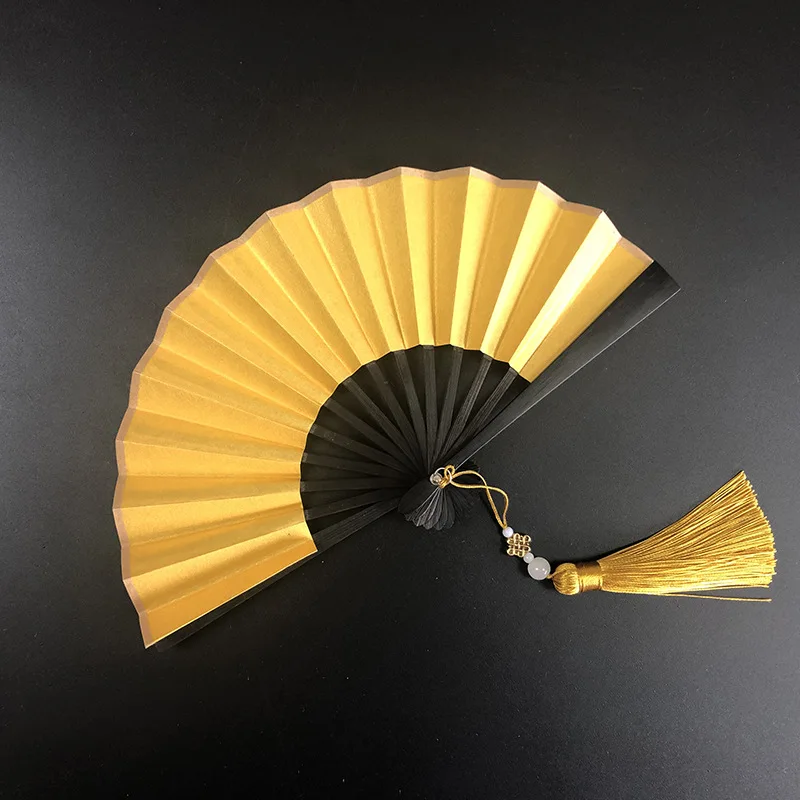 4 Inch Mini Folding Fan Portable DIY Painting Children'S Fan  Ancient Style Held Dance Fans Party Wedding Summer Fan Accessories