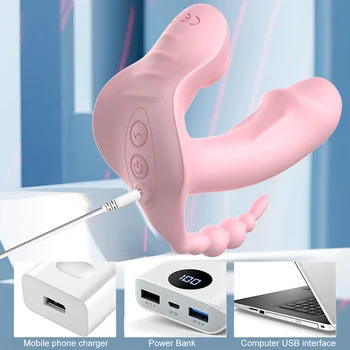 3 IN 1 Clitoris Sucking Dildo Vibrator Panties for Women Vagina Anus Stimulator Female Masturbator Sucker Toy Adult 18 Sex Goods 6