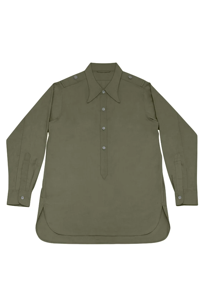 Gusa-010 Dak Tropical Afrikakorps Olive Long Sleeve Pullover Shirt Ii