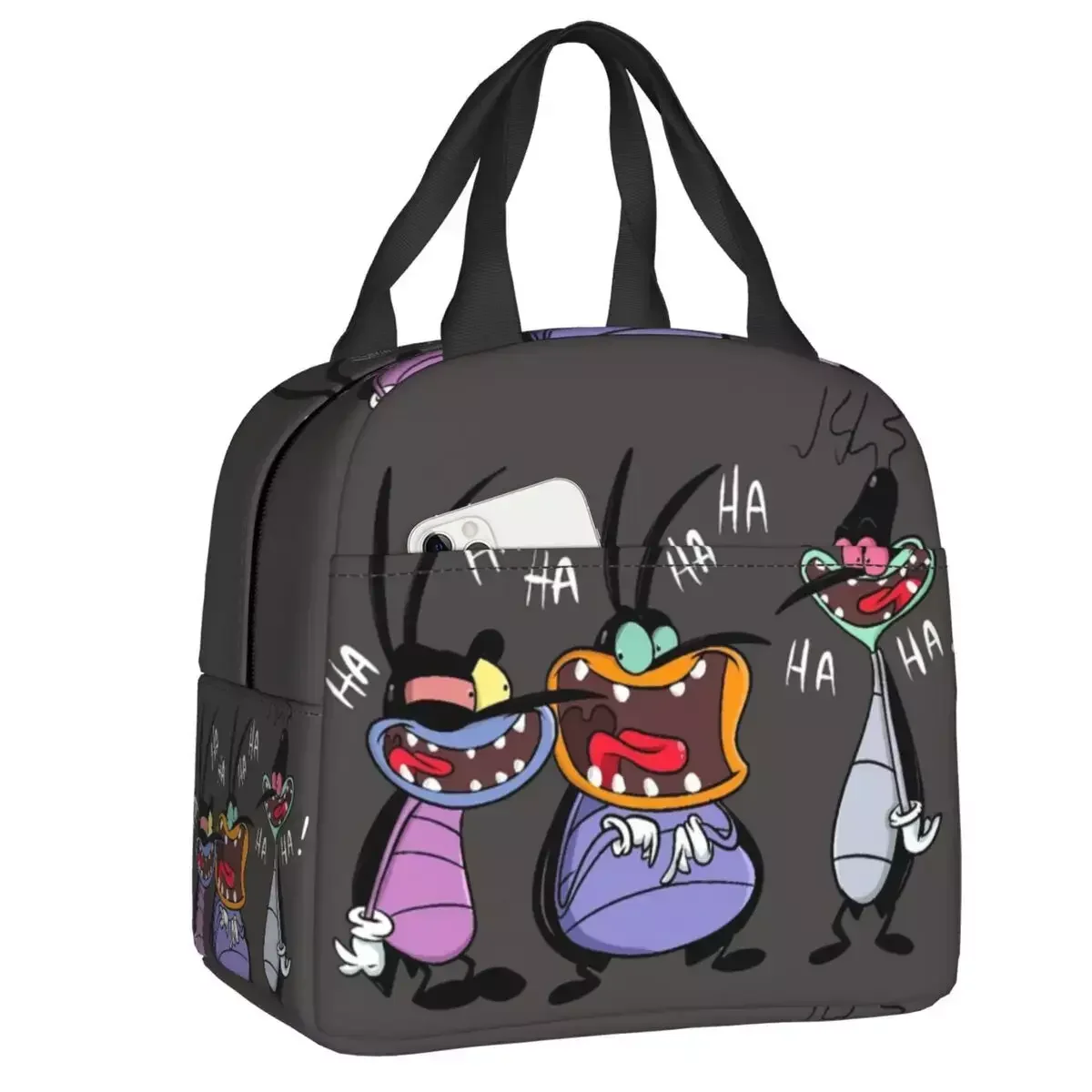 

Новинка 2023, термоизолированные ланч-пакеты Oggy And The тараканы, многофункциональная коробка для еды с пленкой для французской комедии