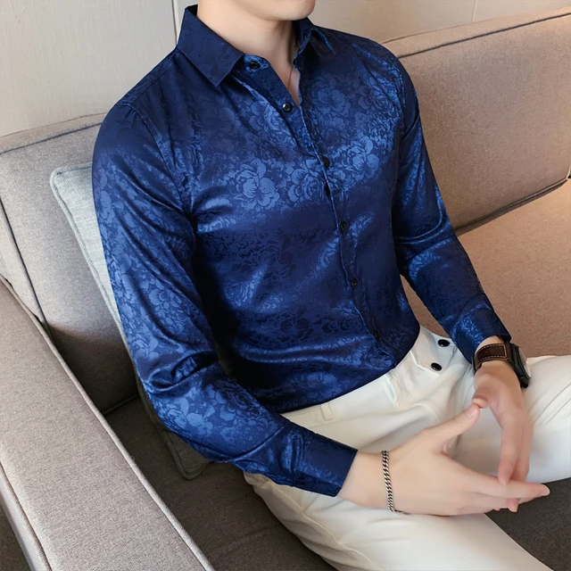 Monogram Silk Short-Sleeved Shirt - Luxury Blue