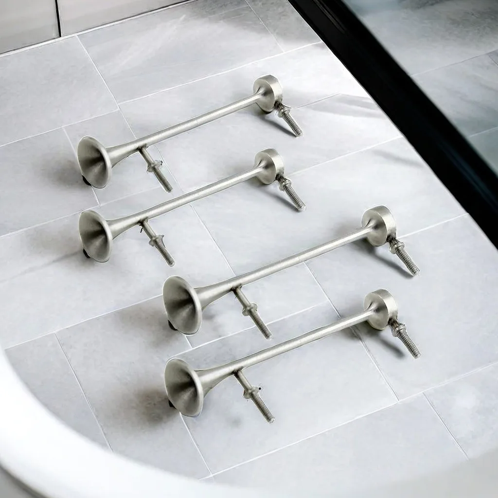 SET STAMPI CORNO crema tubo pasticceria acciaio inox per dessert fatti in casa EUR 14,09