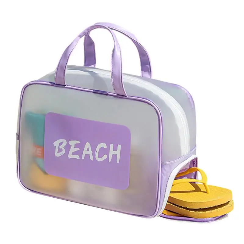 

Beach Bag Portable Pool Tote Large Capacity Organizer Travel Handbag With Wet And Dry Separation Design For Beach Sports