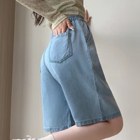 Spring Summer Tencel Cowboy Thin Women's Half Pants 2025 New High Waist Lace-up Casual Loose Wide Leg Short for Womens - Image 6