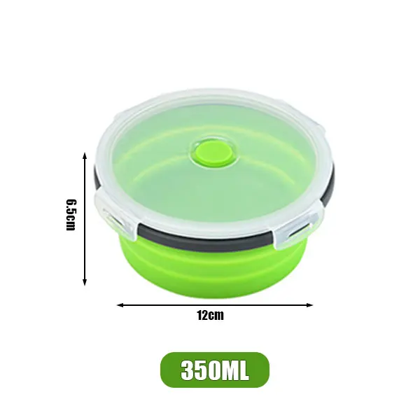 3 Ciotole Pieghevoli In Silicone Alimentare - Ideali Per Campeggio, Picnic E Conservazione Cibo - Foto 7