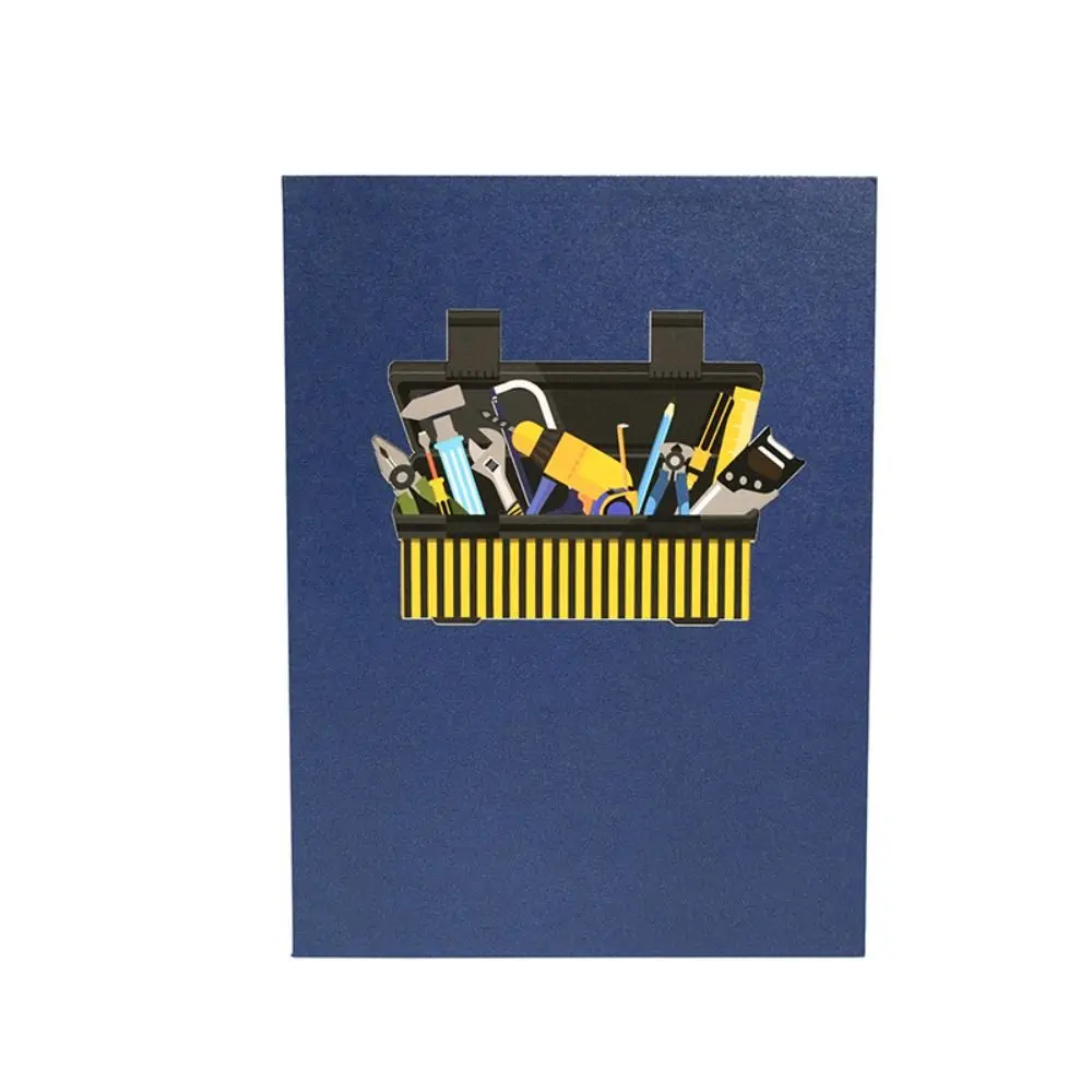 3D Stereo Happy Fathers Day Card Handmade Gift With Envelope For Dad