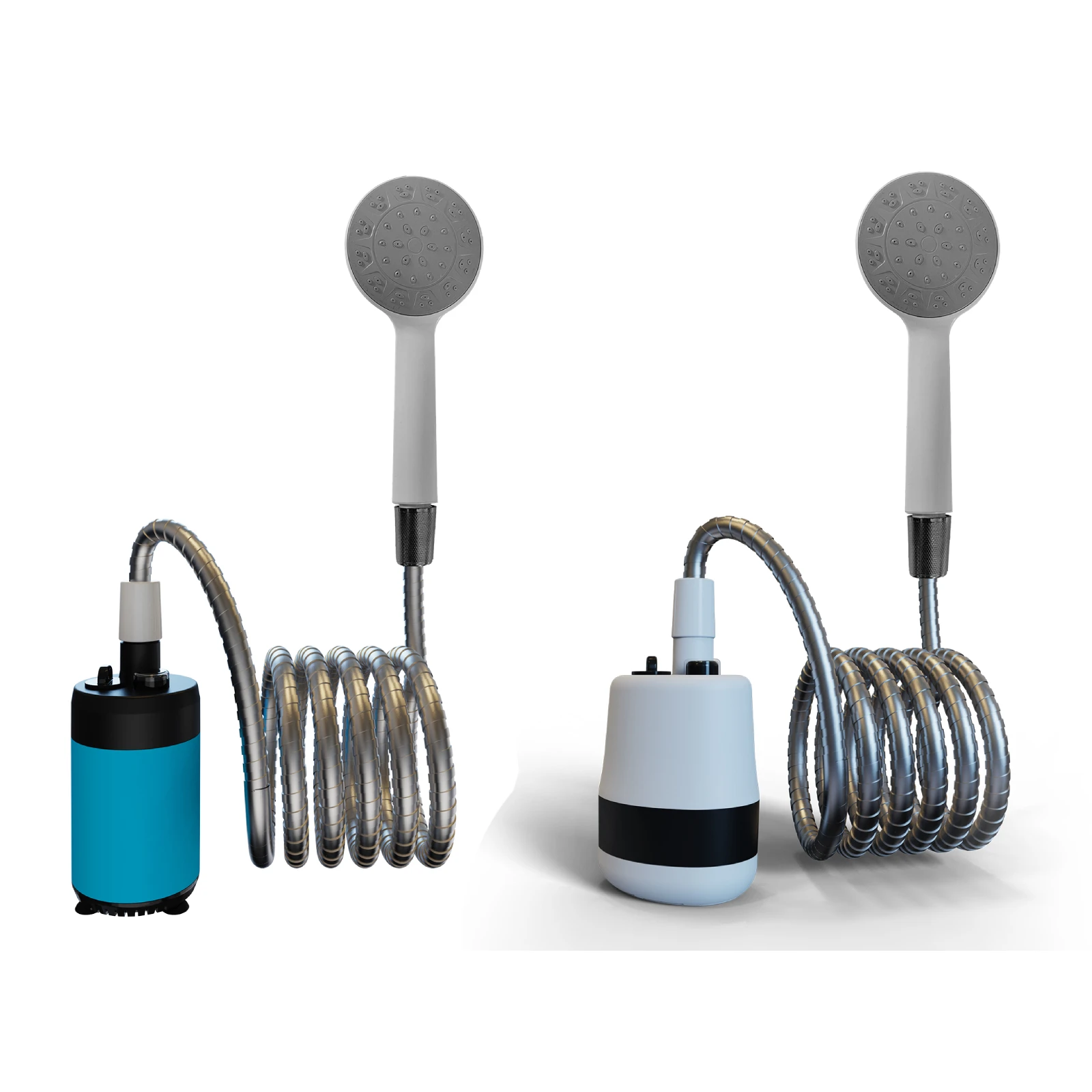 Doccia Portatile Da Campeggio Ricaricabile Con Display LED E Batteria 8000mAh - Pompa Impermeabile Per Viaggi E Spiaggia