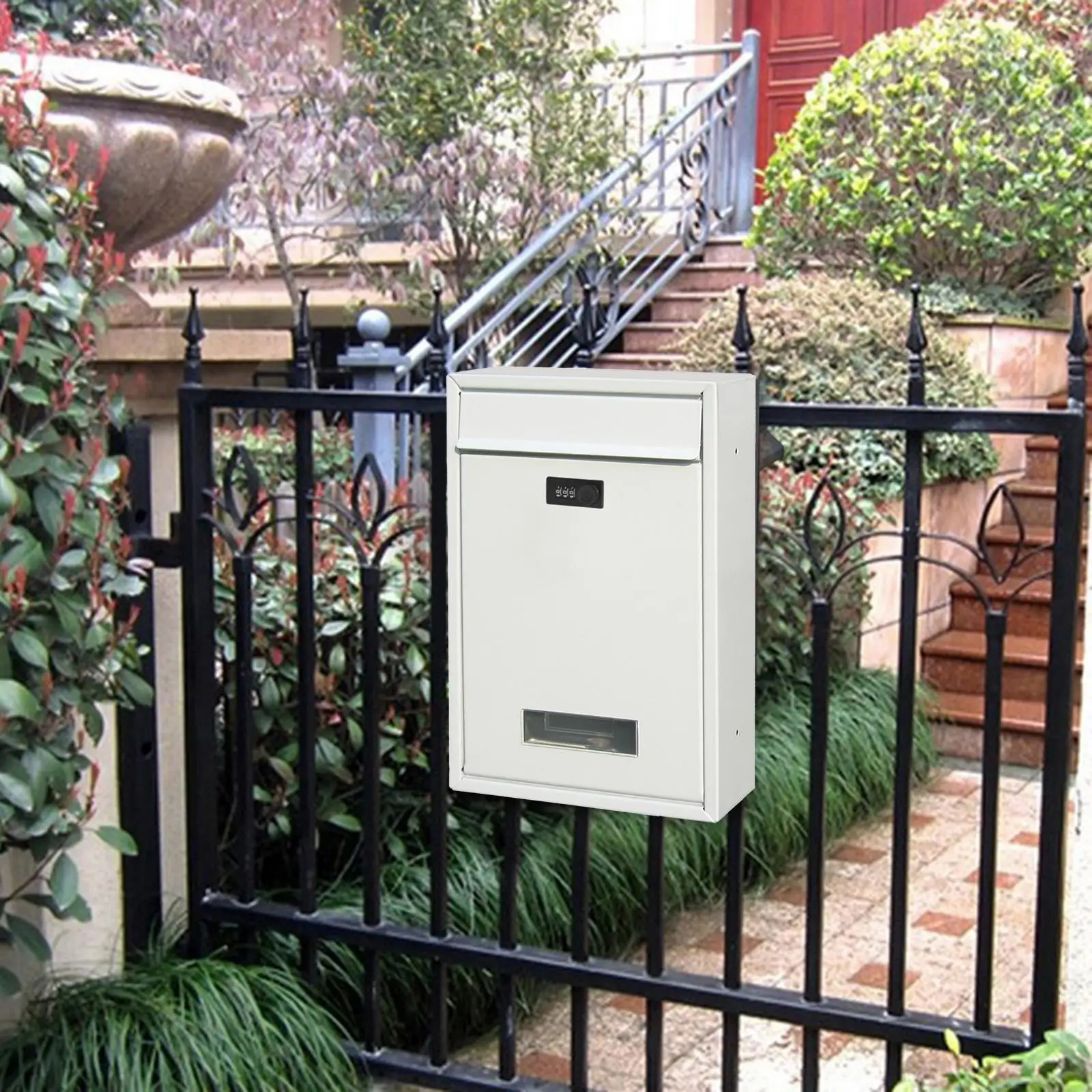 Vintage Style Wall Mounted Mailbox Storage Letterbox for Outdoor Business Ornament