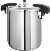 Pressure Cooker 21 Qt Stainless Steel - Large Canning Pot with Lid for Home, Commercial Use - Easy to Clean Any Stove Top 1