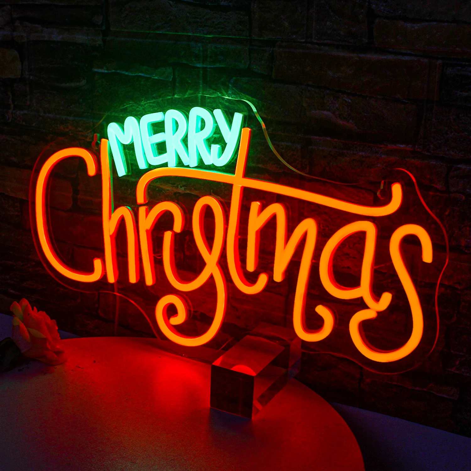 Merry Christmas Neon Sign Led Neon Light Wall Decor Usb Light Up Sign Bedroom Home Party Christmas Decorations Family Kids Gifts ineonlife neon lights hey baby sign led lamps wedding proposal party art decorations children birthday room colour lights