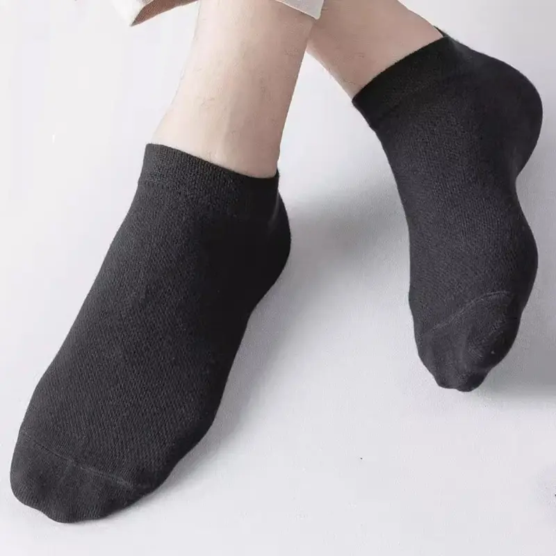 10 쌍 남성 통기성 메쉬 여름 쇼트 양말, 스포츠 다목적 코튼 양말 할인 가격 스포츠 및 캐주얼 웨어