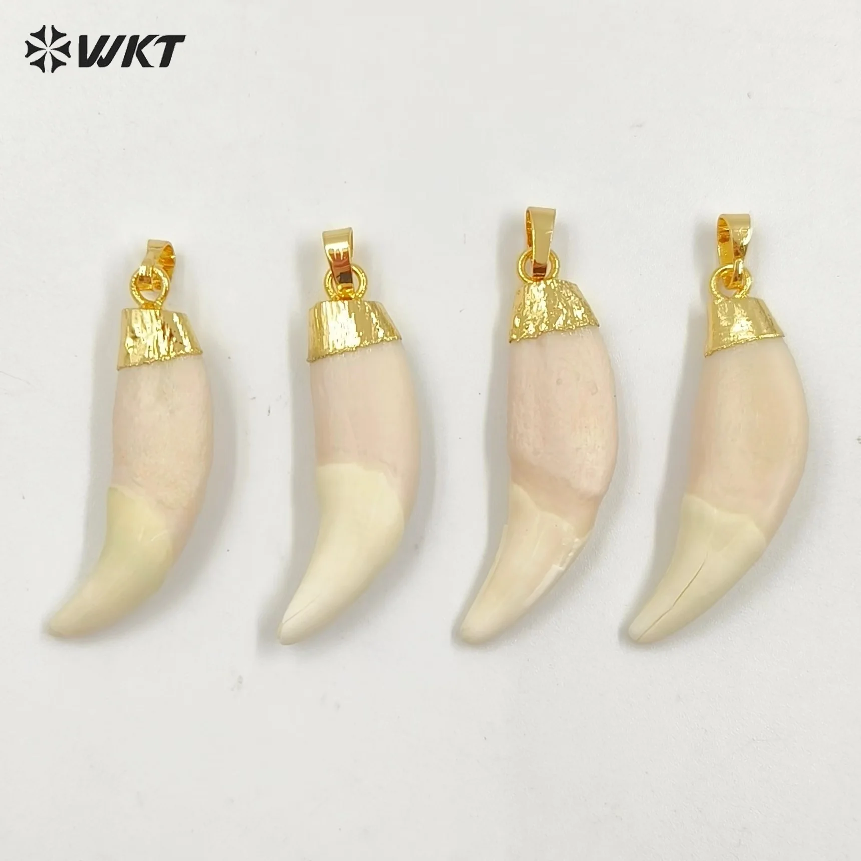 WT-P241 뜨거운 수제 Imatation 늑대 치아 쥬얼리 펜던트 패션 럭키 치아 펜던트