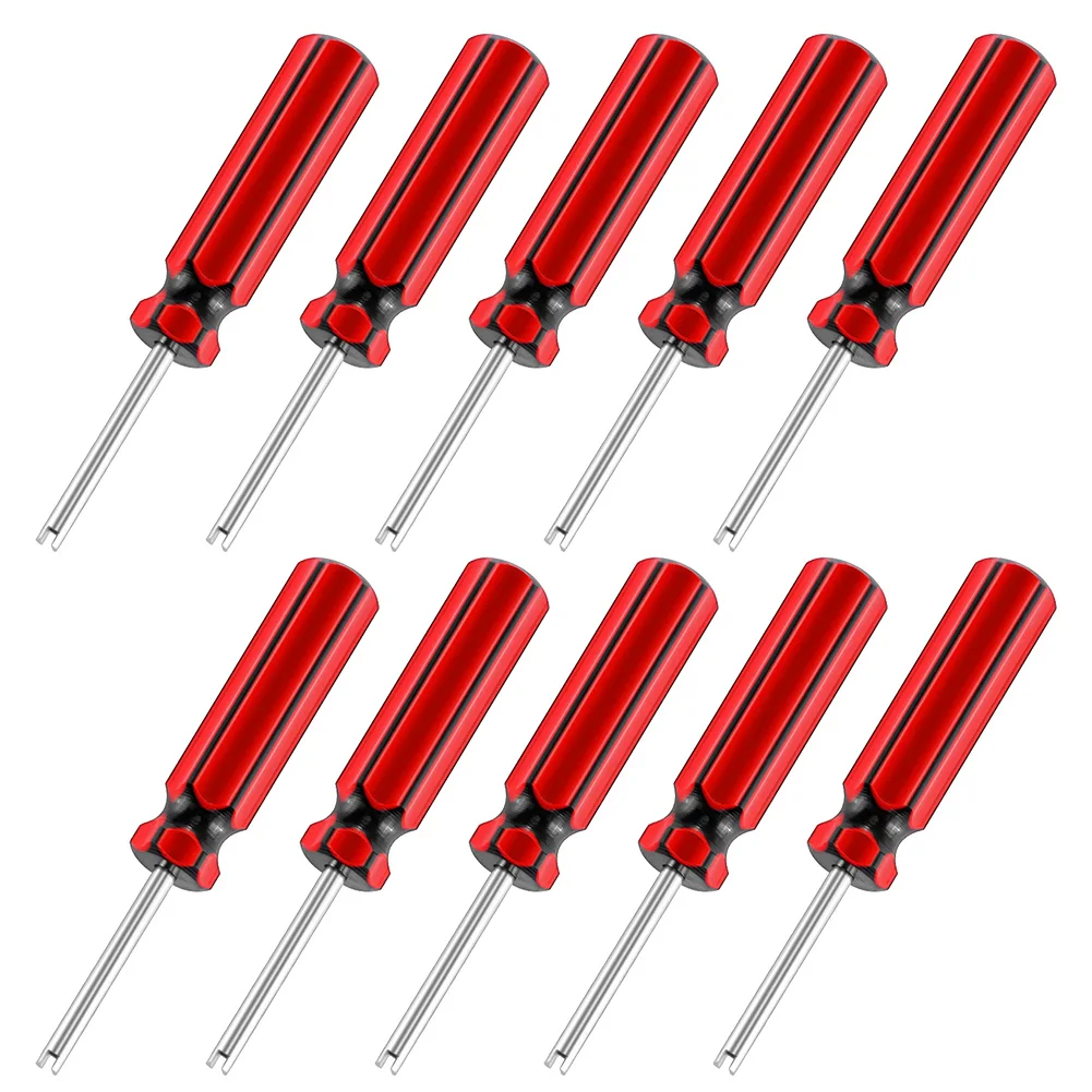 

10PC Valve Stem Core Remover Tire Repair Tool Universal Screwdriver For All Standard Valve Cores Cars Trucks Motorcycles Bicycle