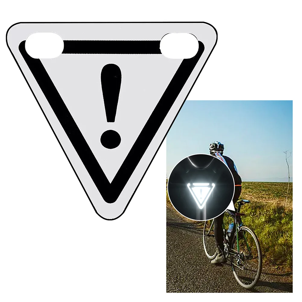 

1pcs Cycling Warning Reflector Magnetic Triangular Reflector Bicycle Stickers Night Riding Warning Reflective Sheet