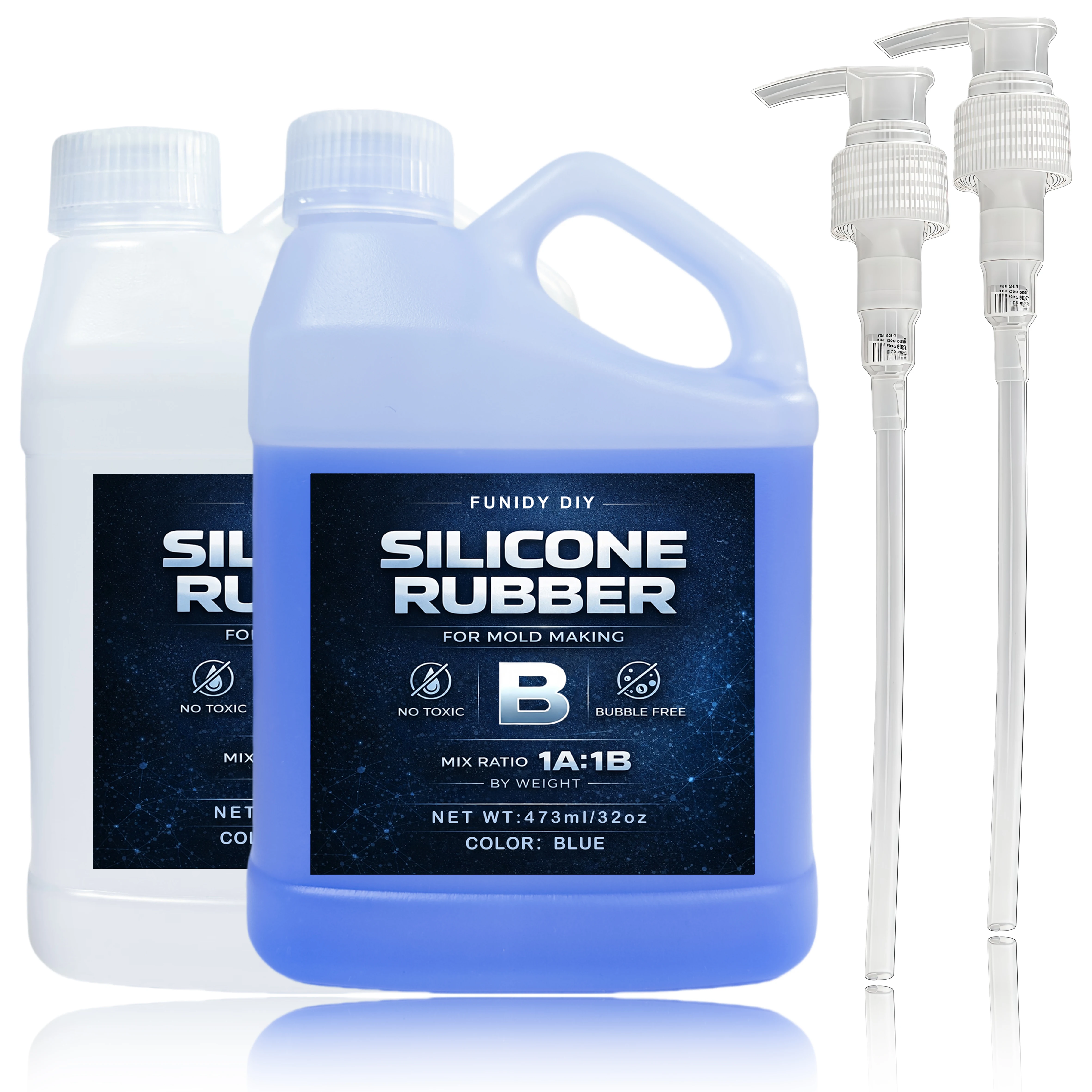 Premium Silicone Mold Making Kit - Super Elastic, Fast-Cure Liquid Silicone Rubber