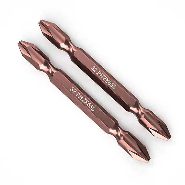 Double Head Screwdriver Bits PH2 Magnetic Batch Head Electric Screwdriver Cross Bit 65/100/150/200/250/300mm 6