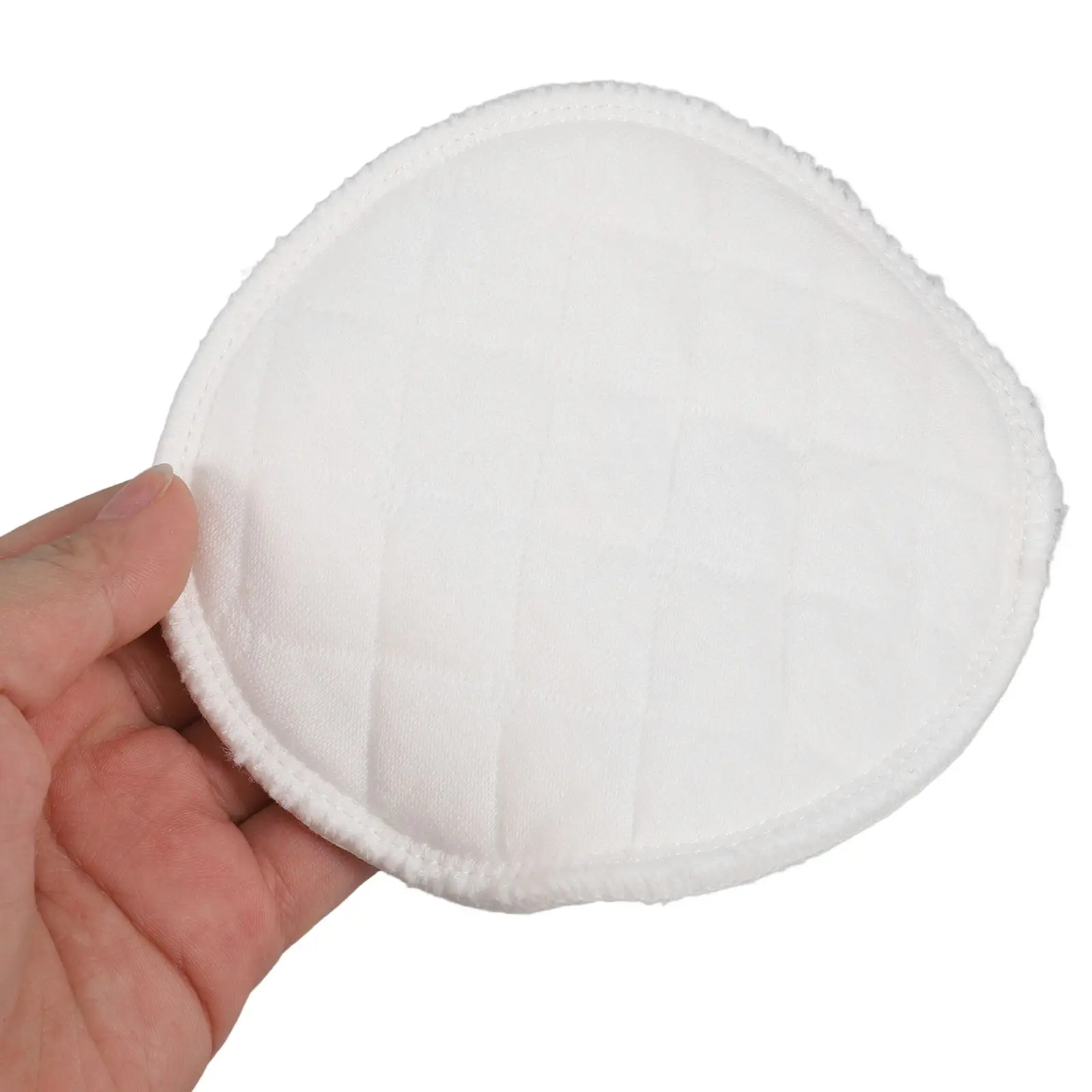 10 PCS Washable Breast Pads Cotton Breastfeeding Breathable White Nipple Balm for