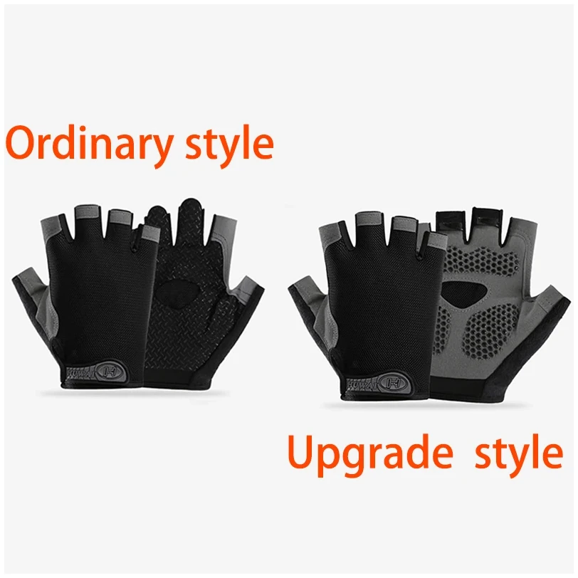Men Cycling Bicycle Gloves Half Finger Gym Gloves Women Mitten Breathable Anti-slip Glove Fitness Sport Training