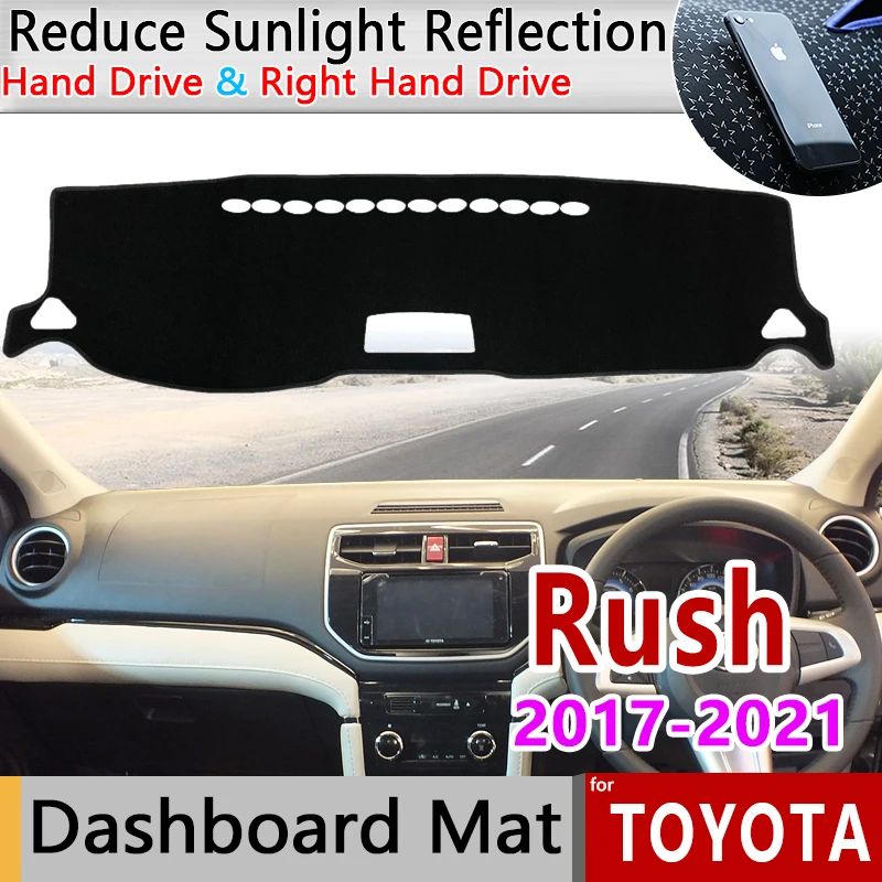 

Коврик для приборной панели, коврик для Toyota Rush Daihatsu Terios F800 Perodua Aruz 2017 ~ 2023, 2018 2019 2020 2021 2022 солнцезащитный козырек, аксессуары для автомобиля