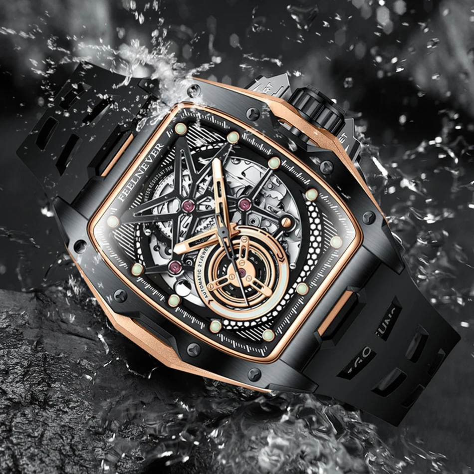 LIGE New Men's Watch Seiko Movement Watch Sapphire Glass Fireproof Waterproof Men's Business Watch Automatic Men Watches Reloj