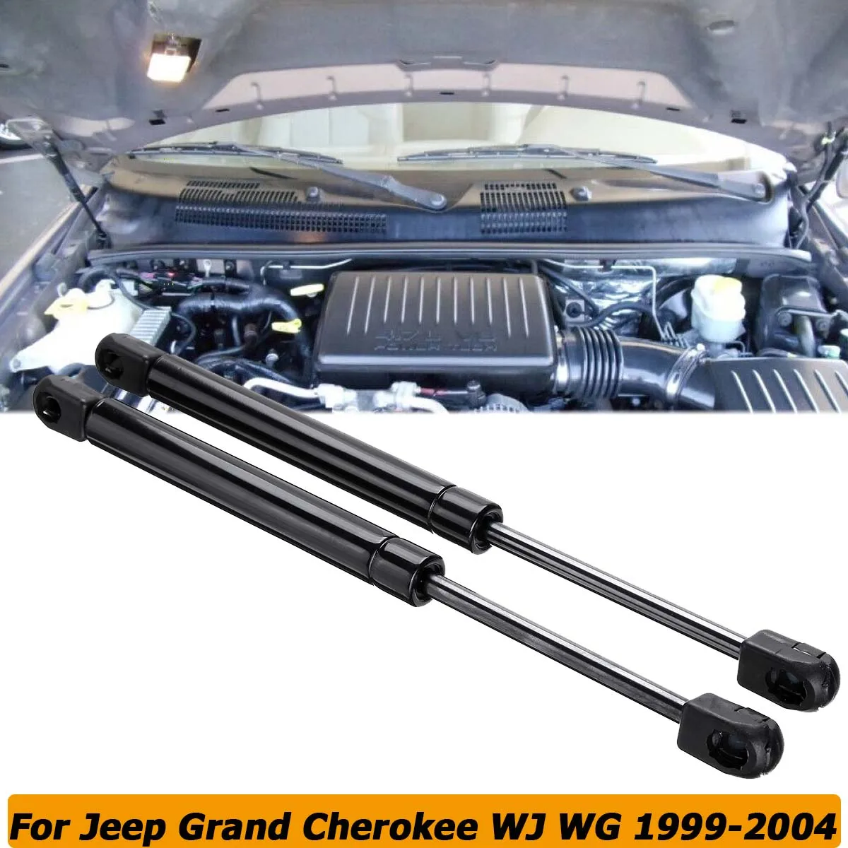 

Передний капот двигателя для Jeep Grand Cherokee WJ WG 1999-2004, газовая распорка, пружинный амортизатор, опорный рычаг, аксессуары 55136764AA