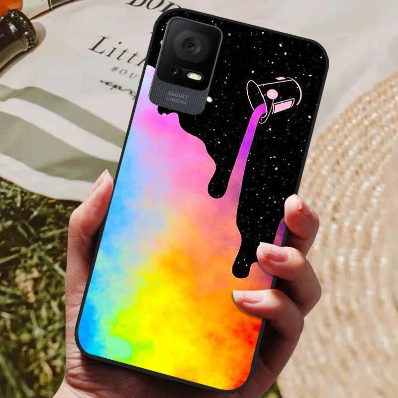 Black Silicone TPU Phone Cover with Soft Bumper Protection