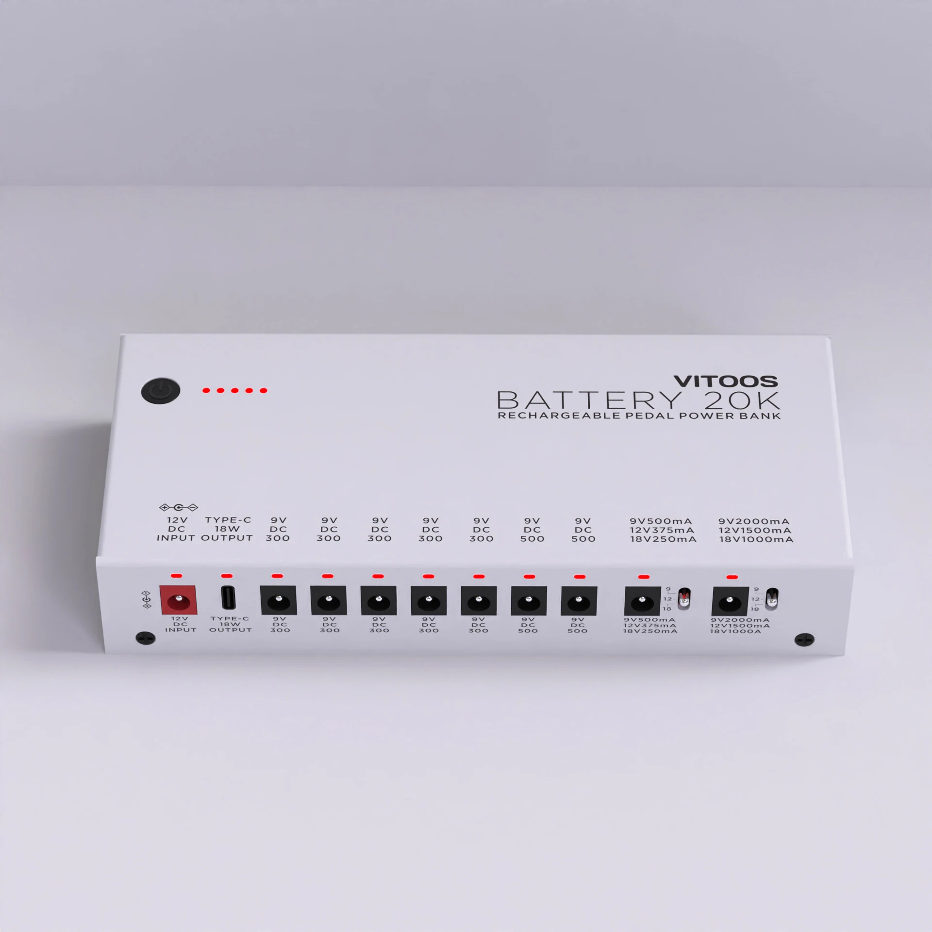 究極のパワーサプライ　VITOOS BATTERY 20K VITOOS BATTERY 20K Lithium battery effect pedal power supply