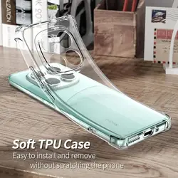 Transparent Crystal Shockproof TPU Case - Soft Back Cover for Note14 4G Global 163 (Transparent)