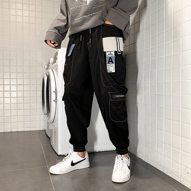 2022 New Jogger Trousers Men Hip Hop Streetwear Cargo Pants Leisure Sports Fashion Printing Mens Harajuku Sweatpants Overalls plus size khaki pants Casual Pants