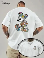 Fashion T Shirt Men Disney Mickey Mouse Women Cotton Tee Casual Top Unisex Summer Streetwear Oversized Short Sleeve Breathable