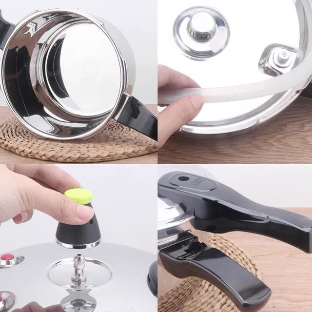 Stainless Steel Pressure Cooker Pressure Limiting Valve Cookware General Use for Gas and Induction Cooker 18/20/22/24 / 28cm 2