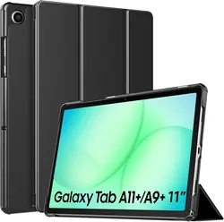 Slim Lightweight Stand Protective Tablet Case with Auto Wake/Sleep Feature for Tab A11 Plus A9 Plus (Black)