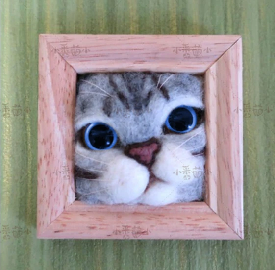 Realistic Animals Head - Needle Felting Wool Kit