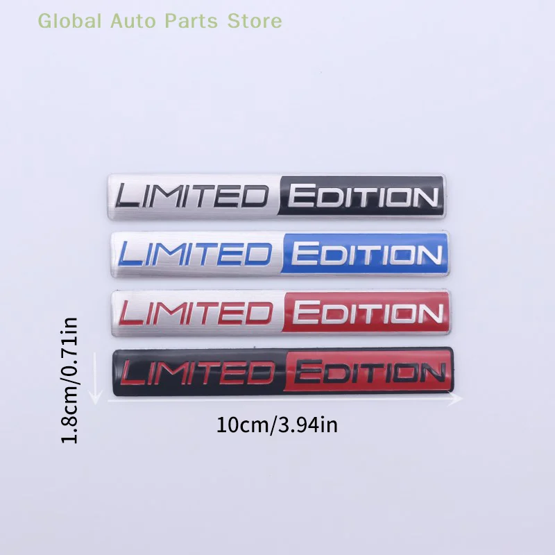 Car Styling 3D Metal Limited Edition Logo Car Front Grill Emblem Side Fender Rear Trunk Badge Sticker For Universal Cars Decor