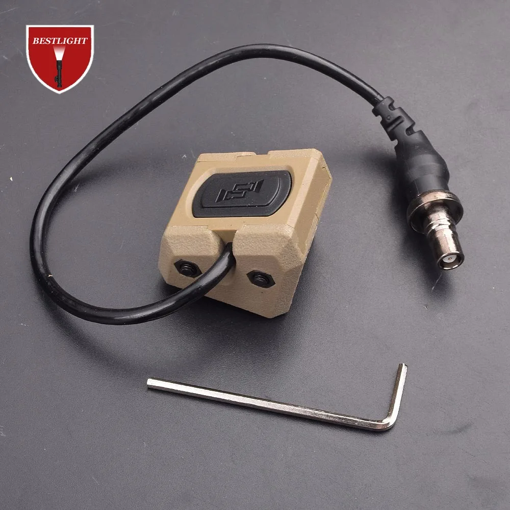 Tactical Hot Button Pressure Remote Switch 20mm Picatinny Rail For DBAL