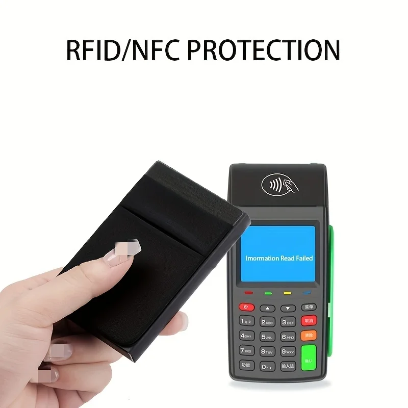 Slim Aluminum RFID Wallet with Elastic Back Pouch and Automatic Card Pop-Up Mechanism