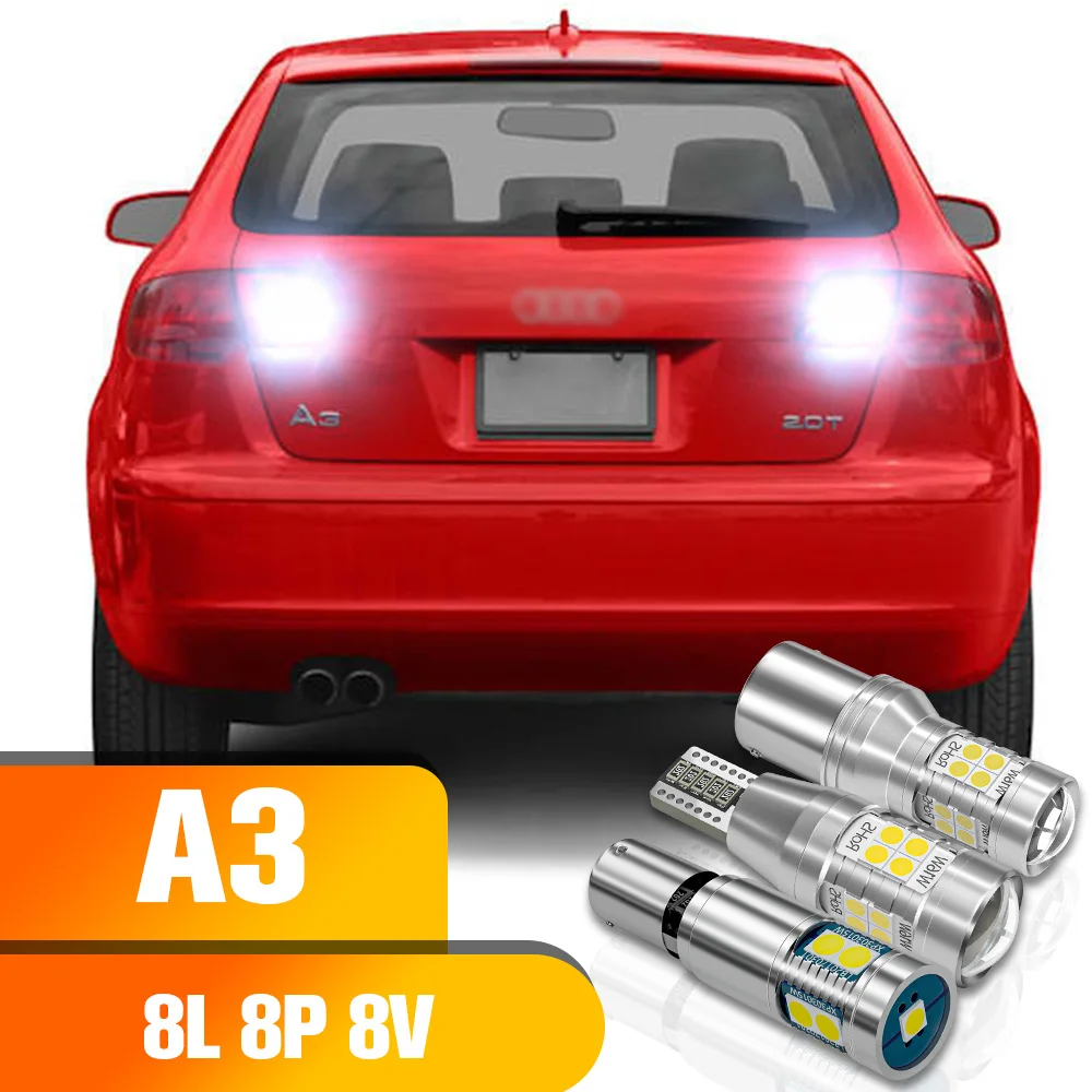 

Reverse Light 2pcs LED Backup Bulb Accessories For Audi A3 8L 8P 8V 1996-2018 2010 2011 2012 2013 2014 2015 2016 2017