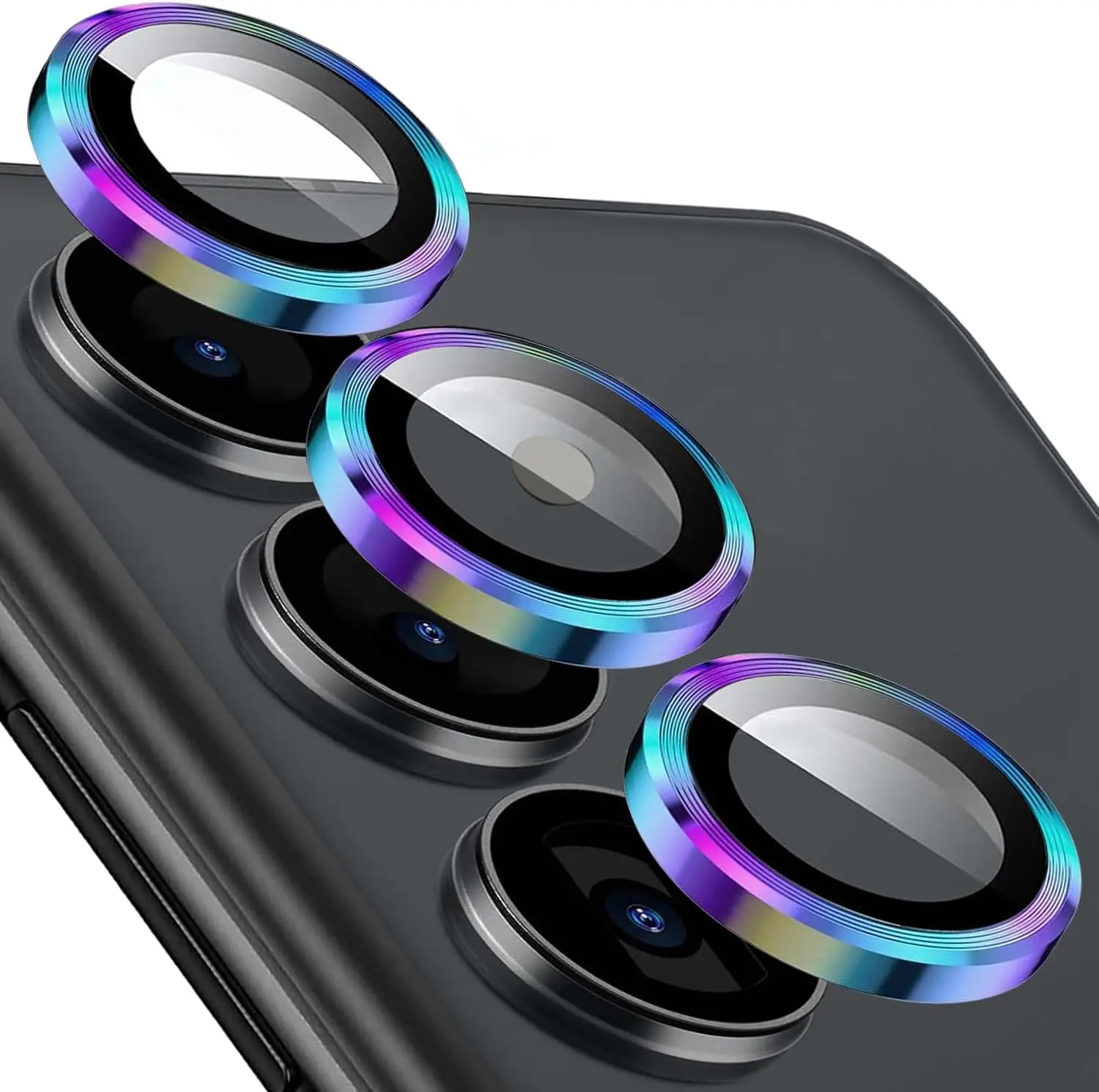 Premium Scratch-Resistant Phone Camera Lens Protectors - Individual Set