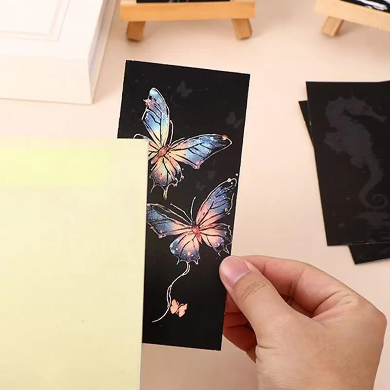 Scratch Off Bookmarks Party Favor Scratch Off Paper Set Of 12 Bookmarks Craft Paper Art Sets For Kids Students Party Bag Fillers