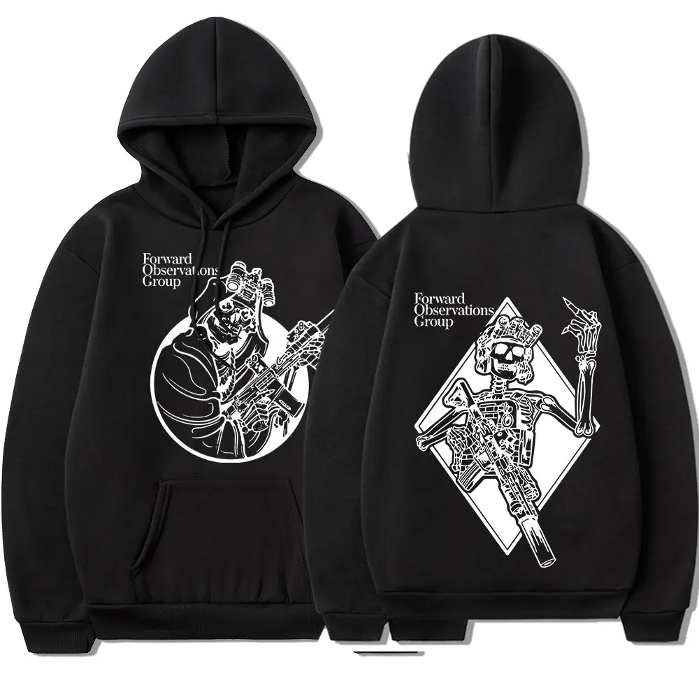 Forward Observations Group Hoodie Punk Skeleton Gothic Hoodies