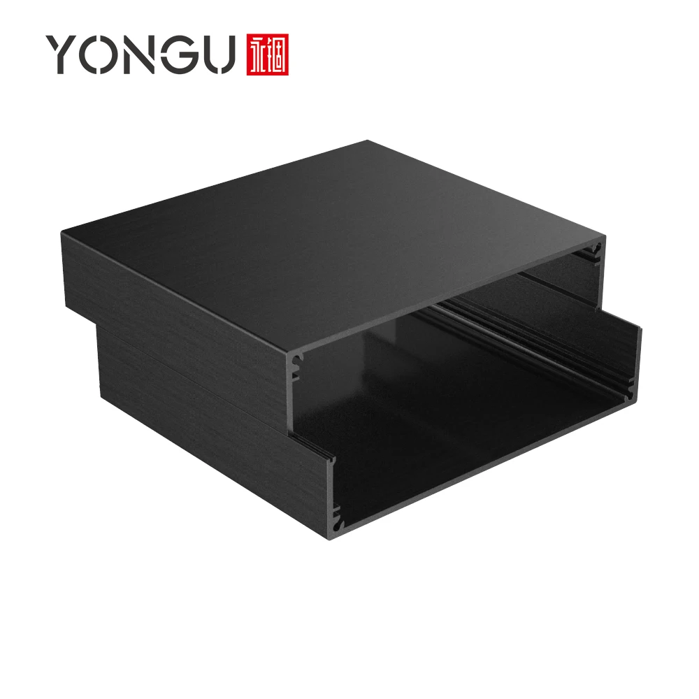 분할형 금속 배터리 박스, CNC 밀링 머신 부품, 전자 하우징, 전원 공급 장치 H23 용 DIY 인클로저 케이스, 125x51mm